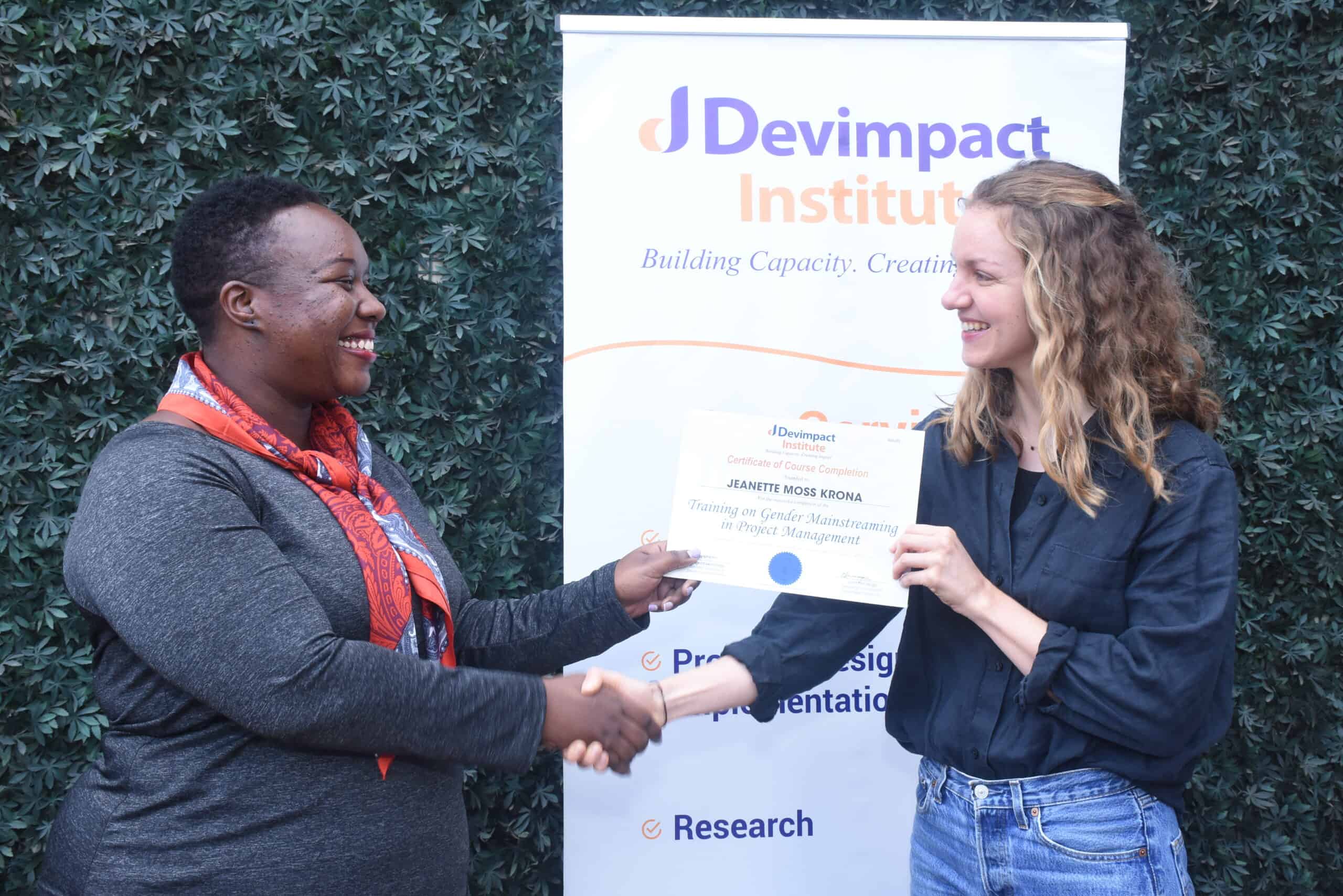 International training courses by Devimpact Institute