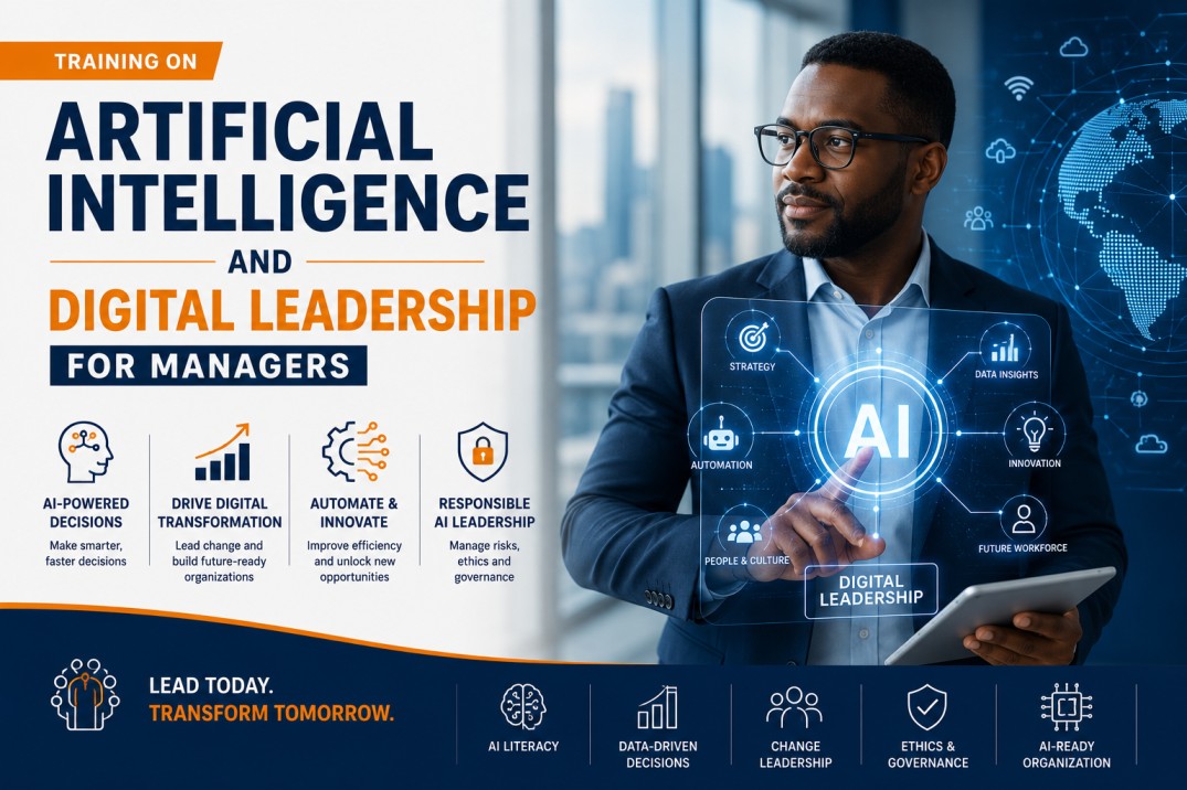 Training on Artificial Intelligence and Digital Leadership  for Managers