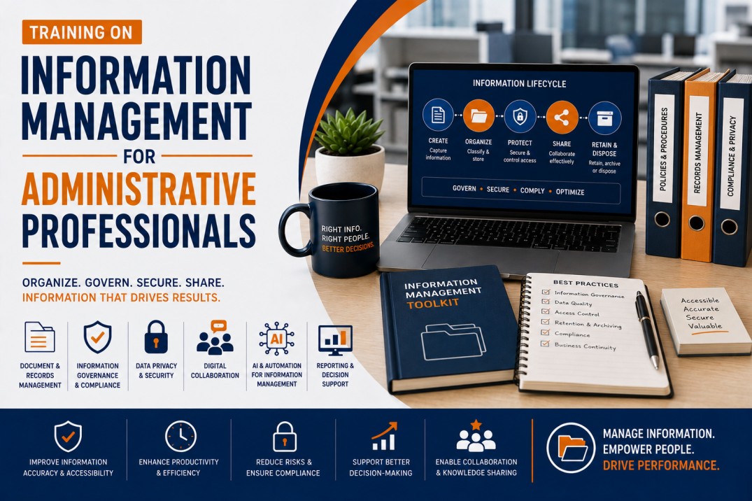 Training on Information Management for Administrative Professionals