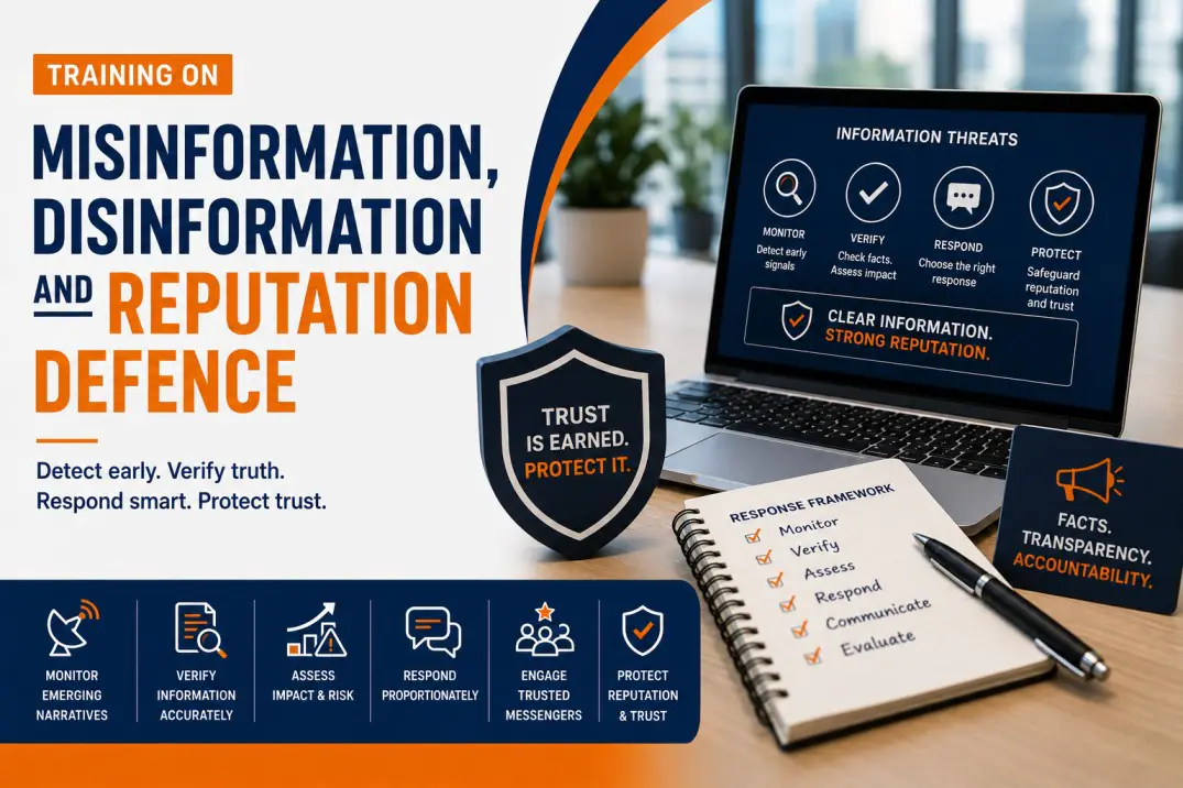 Training on Misinformation, Disinformation and Reputation Defence